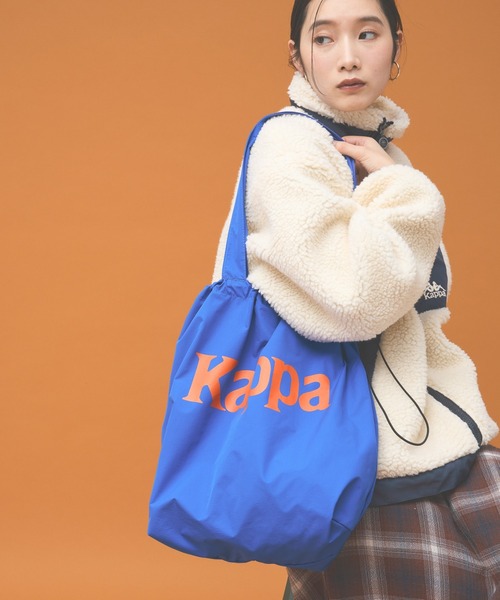 Kappa(カッパ)の「≪Kappa×and ST ウェルネスクラブ≫Kappa配色ロゴ トートバッグ(トートバッグ・レディース・オレンジ/グリーン/ピンク/ブラック/ブルー・FREE)」の3枚目の写真