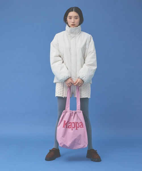 Kappa(カッパ)の「≪Kappa×and ST ウェルネスクラブ≫Kappa配色ロゴ トートバッグ(トートバッグ・レディース・オレンジ/グリーン/ピンク/ブラック/ブルー・FREE)」の17枚目の写真