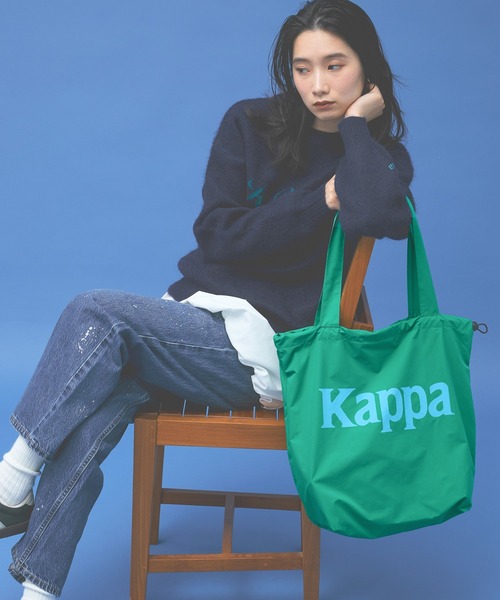 Kappa(カッパ)の「≪Kappa×and ST ウェルネスクラブ≫Kappa配色ロゴ トートバッグ(トートバッグ・レディース・オレンジ/グリーン/ピンク/ブラック/ブルー・FREE)」の15枚目の写真