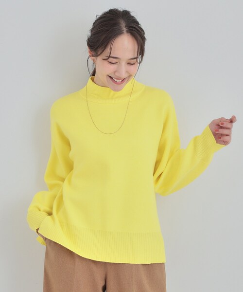 SHOO・LA・RUE（シューラルー）の「【洗濯機可/S-LL】もちもちハイネックニット（ニット/セーター・レディース・ブラック/ブラウン系/ブルー系その他/オレンジ/イエロー/オフホワイト・01/04/02/03）」の15枚目の写真