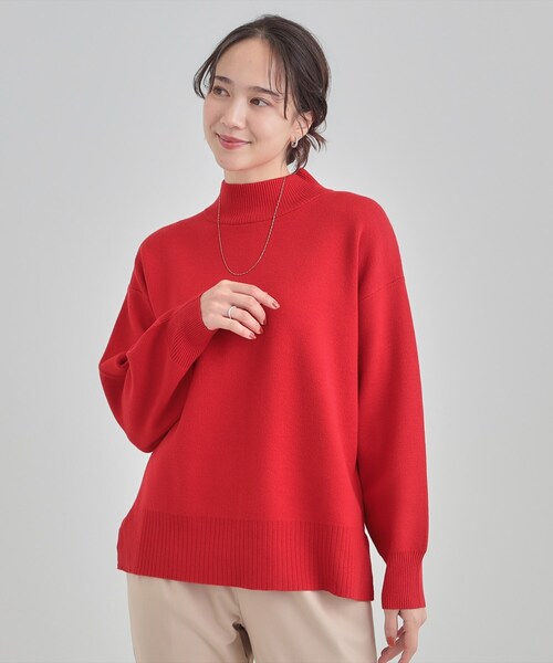 セール】【洗濯機可/S-LL】もちもちハイネックニット（ニット/セーター