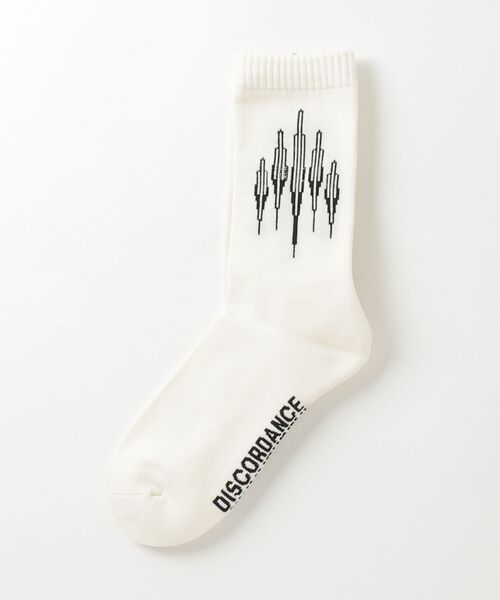 Children of the discordance（チルドレン オブ ザ ディスコ-ダンス）の「Children of the discordance / SOCKS ARROW / COTDAC-842（ソックス/靴下・メンズ・ホワイト/ブラック/グレー・ONESIZE）」の2枚目の写真