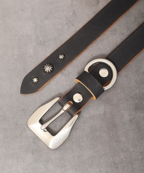 FUNALIVE（ファンアライブ）の「茶芯レザー ナローベルト（ベルト・メンズ・ブラック系/ブラック・FREE）」の2枚目の写真