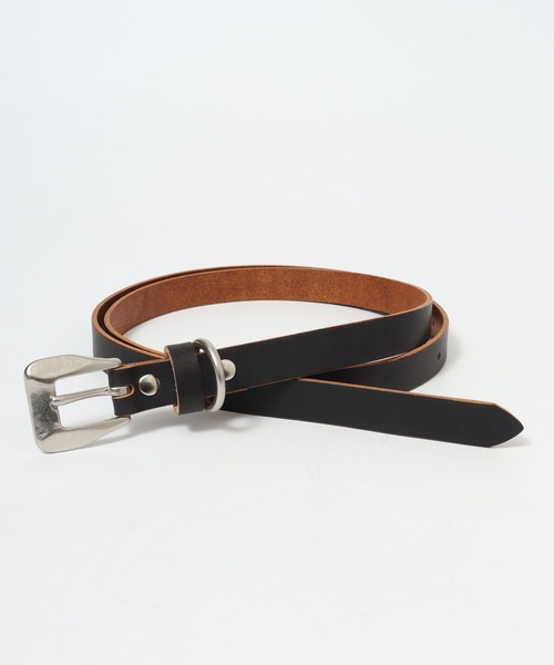 FUNALIVE（ファンアライブ）の「茶芯レザー ナローベルト（ベルト・メンズ・ブラック系/ブラック・FREE）」の3枚目の写真
