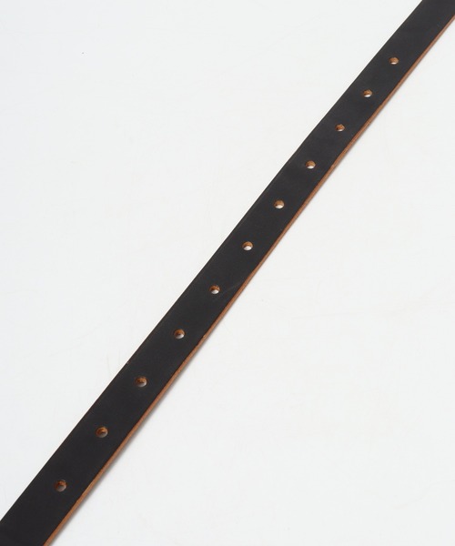 FUNALIVE（ファンアライブ）の「茶芯レザー ナローベルト（ベルト・メンズ・ブラック系/ブラック・FREE）」の6枚目の写真