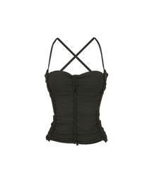 Braided Sleeveless Charcoal