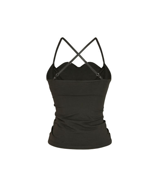 KASHIKO(カシコ)の「Braided Sleeveless Charcoal(Tシャツ/カットソー・レディース・その他・FREE)」の2枚目の写真