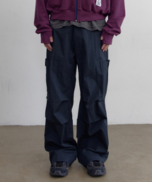 PARAKEET（パラキート）の「ウォッシュドダブルポケットカーゴパンツ（ダークネイビー）（その他パンツ）」