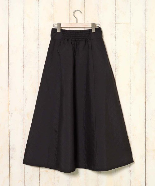 Bleu Bleuet（ブルーブルーエ）の「キルトスカート（スカート・レディース・ブラック/ブラウン・FREE）」の3枚目の写真