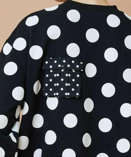 FRAPBOIS(フラボア)の「ポケドット スウェット(スウェット・レディース・ブラック/クリーム・1/2)」の9枚目の写真