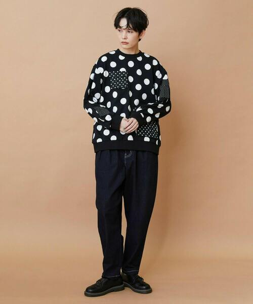 FRAPBOIS(フラボア)の「ポケドット スウェット(スウェット・レディース・ブラック/クリーム・1/2)」の10枚目の写真