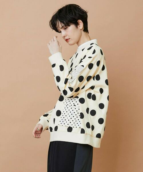 FRAPBOIS(フラボア)の「ポケドット スウェット(スウェット・レディース・ブラック/クリーム・1/2)」の15枚目の写真