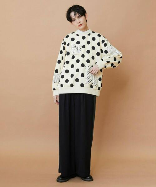 FRAPBOIS(フラボア)の「ポケドット スウェット(スウェット・レディース・ブラック/クリーム・1/2)」の18枚目の写真