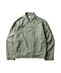 DGRE（ディグレ）の「Silk Neop Blouse Jacket Sage Green（デニムジャケット）」
