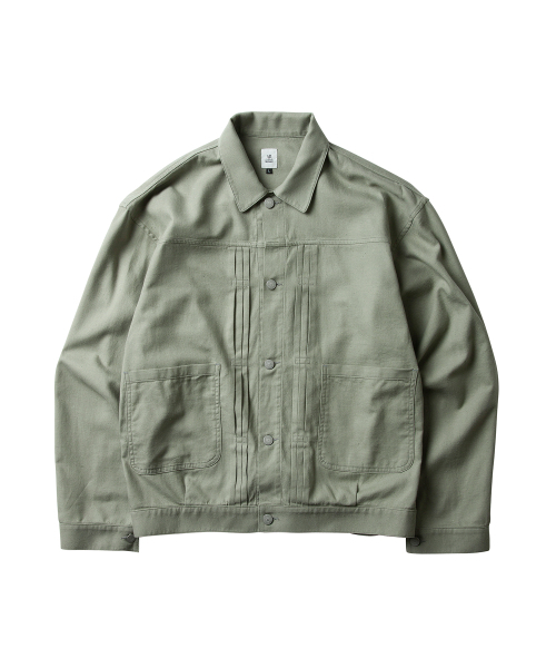 DGRE(ディグレ)の「シルクネックブラウスジャケットセージグリーン(デニムジャケット・メンズ・その他・LARGE/X-LARGE)」の2枚目の写真