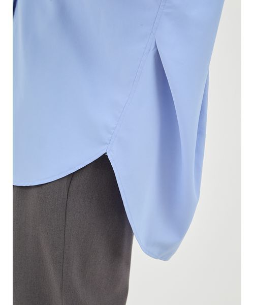 emmi（エミ）の「emmiロゴ刺繍シャツ（シャツ/ブラウス・レディース・チェック/クリーム/ブルー・F）」の11枚目の写真