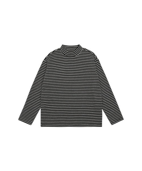 BERRYCLOSET（ベリークローゼット）の「[起毛] ハリボ ST ポーラTシャツ（Tシャツ/カットソー・レディース・ブラック/アイボリー・11号/13号/17号/7号/15号/09号）」の2枚目の写真