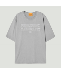 DOUBLE EIGHT（ダブルエイト）の「Wanderlust Embroidered Pigment Short Sleeve Overfit (Light Gray)（Tシャツ/カットソー）」
