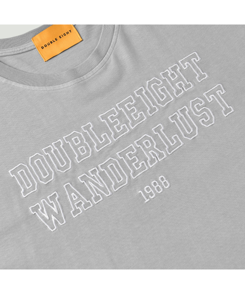 DOUBLE EIGHT(ダブルエイト)の「ワンダラス刺繍ピグメント半袖オーバーフィット(ライトグレー)(Tシャツ/カットソー・メンズ・ライトグレー・FREE)」の3枚目の写真