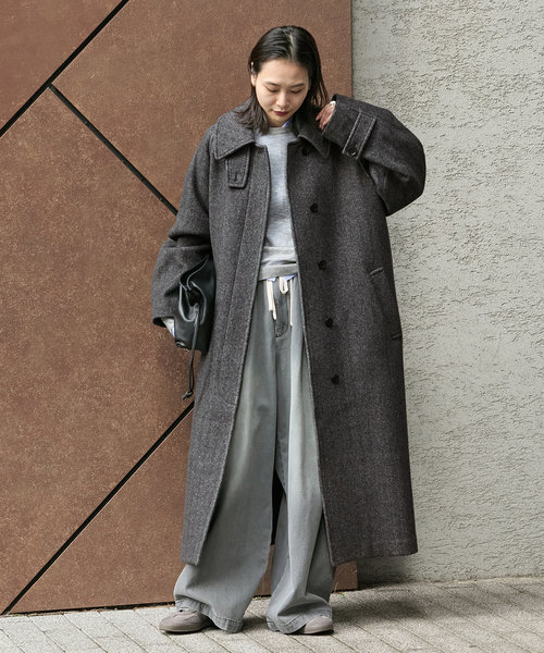 セール】MANTECO Soutien ロングコート（ステンカラーコート