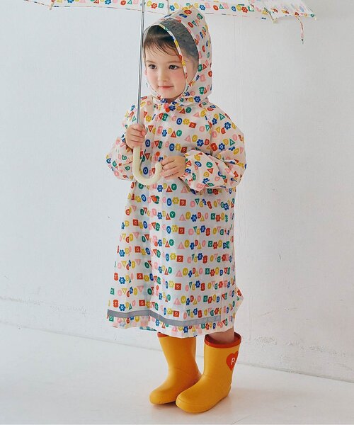 p.premier（ピードットプルミエ）の「雨の日がたのしい総柄レインコート（レインコート/ポンチョ・キッズ・ピンク/イエロー/アイボリー/ブルー・100/120/130/110）」の7枚目の写真