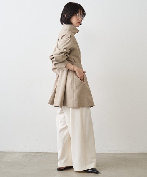 LOUNGEDRESS（ラウンジドレス）の「ミドルトレンチコート（トレンチコート・レディース・ベージュ・FREE）」の5枚目の写真