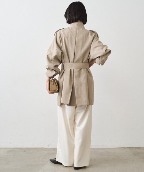 LOUNGEDRESS（ラウンジドレス）の「ミドルトレンチコート（トレンチコート・レディース・ベージュ・FREE）」の6枚目の写真