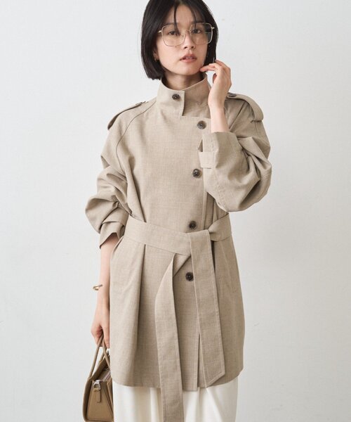 LOUNGEDRESS（ラウンジドレス）の「ミドルトレンチコート（トレンチコート・レディース・ベージュ・FREE）」の8枚目の写真