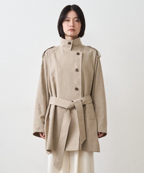 LOUNGEDRESS（ラウンジドレス）の「ミドルトレンチコート（トレンチコート・レディース・ベージュ・FREE）」の11枚目の写真