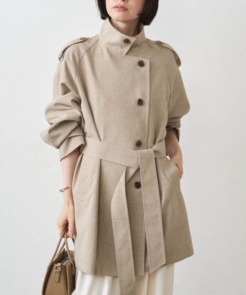 新品　Loungedress（ラウンジドレス）ワッシャータフタトレンチコート LOUNGEDRESS（ラウンジドレス）の「ワッシャータフタトレンチコート