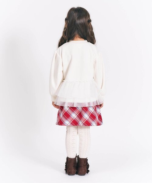 apres les cours（アプレレクール）の「裏シャギーペプラムモチーフトレーナー_ジュニア対応（スウェット・キッズ・ネイビー/アイボリー/ピンク・100/90/80/110/140/130/120）」の22枚目の写真