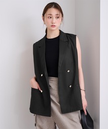 ur's（ユアーズ）の「美ツイルノースリーブジャケットジレ（テーラードジャケット）」