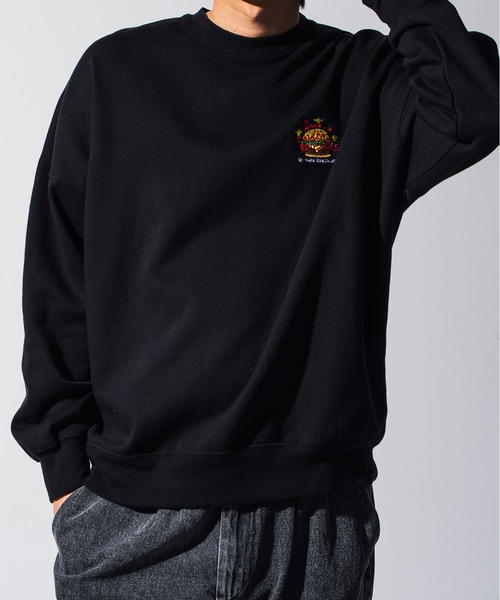 Mark Gonzales(マーク・ゴンザレス)の「Mark Gonzales(マーク ゴンザレス) ワンポイントロゴ プルオーバースウェット / WEB・直営店限定(スウェット・メンズ・ブラック系1/ホワイト系1/ホワイト系2/ブラック系2・M/L/XL)」の21枚目の写真