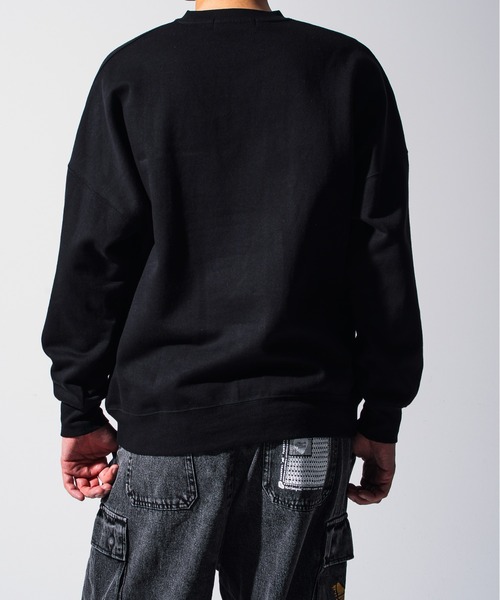 Mark Gonzales(マーク・ゴンザレス)の「Mark Gonzales(マーク ゴンザレス) ワンポイントロゴ プルオーバースウェット / WEB・直営店限定(スウェット・メンズ・ブラック系1/ホワイト系1/ホワイト系2/ブラック系2・M/L/XL)」の22枚目の写真