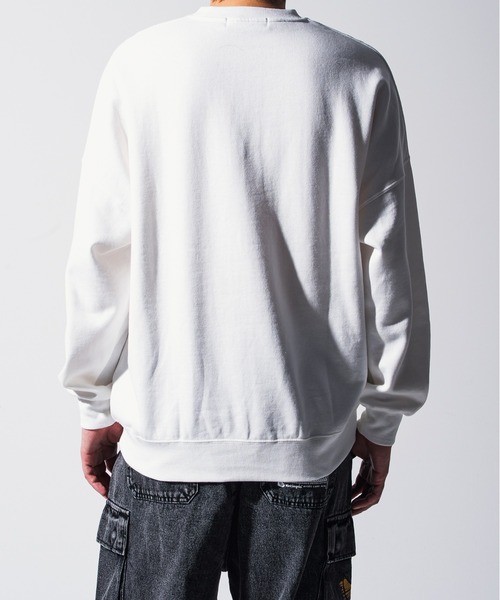 Mark Gonzales(マーク・ゴンザレス)の「Mark Gonzales(マーク ゴンザレス) ワンポイントロゴ プルオーバースウェット / WEB・直営店限定(スウェット・メンズ・ブラック系1/ホワイト系1/ホワイト系2/ブラック系2・M/L/XL)」の13枚目の写真