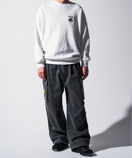 Mark Gonzales(マーク・ゴンザレス)の「Mark Gonzales(マーク ゴンザレス) ワンポイントロゴ プルオーバースウェット / WEB・直営店限定(スウェット・メンズ・ブラック系1/ホワイト系1/ホワイト系2/ブラック系2・M/L/XL)」の18枚目の写真