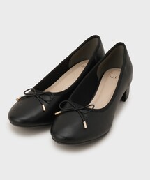 index | ラウンドトゥヒールバレエシューズ(パンプス)