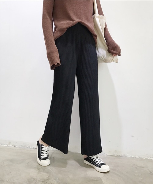 Flugge(フラッジー)の「ウエストゴムリブパンツ(その他パンツ・レディース・ブラック・LARGE/MEDIUM)」の1枚目の写真
