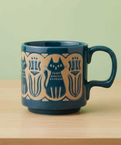 SiNCERE（シンシア）の「pokori MUG アニマルマグ Animal Mug マグカップ（グラス/マグカップ/タンブラー・レディース・グレー/ピンクベージュ/グリーン・ONE SIZE）」の3枚目の写真