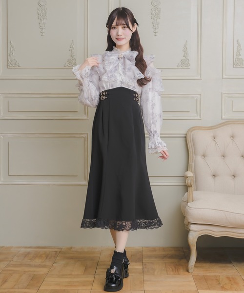 花柄ドッキングロングワンピース（ワンピース）｜couture BY ROJITA