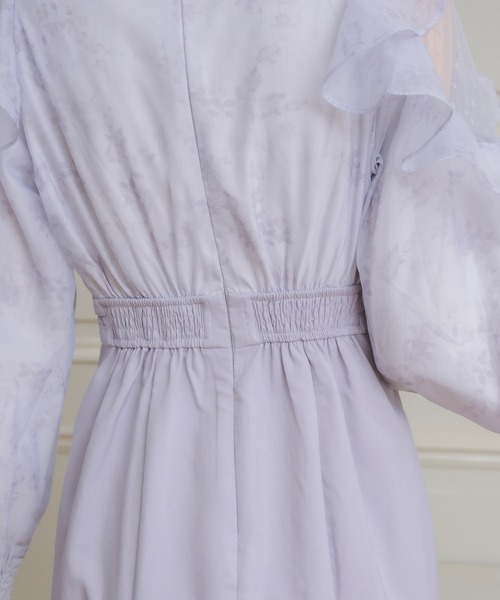couture BY ROJITA(クチュールバイロジータ)の「花柄ドッキングロングワンピース(ワンピース・レディース・ブルー/ブラック/ピンク・FREE)」の5枚目の写真