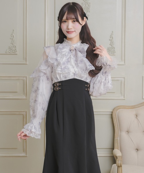 couture BY ROJITA(クチュールバイロジータ)の「花柄ドッキングロングワンピース(ワンピース・レディース・ブルー/ブラック/ピンク・FREE)」の20枚目の写真