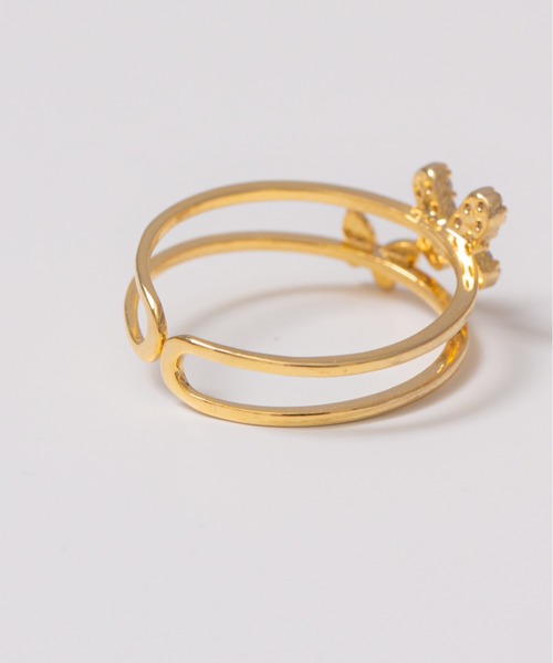 LINFA (リンファ)の「ビジューバタフライリング(リング・レディース・ゴールド/シルバー・FREE)」の7枚目の写真