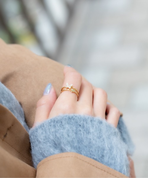 LINFA (リンファ)の「ビジューバタフライリング(リング・レディース・ゴールド/シルバー・FREE)」の8枚目の写真