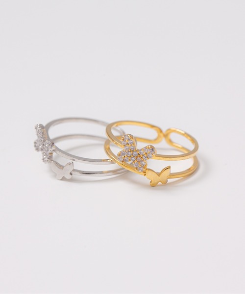 LINFA (リンファ)の「ビジューバタフライリング(リング・レディース・ゴールド/シルバー・FREE)」の9枚目の写真