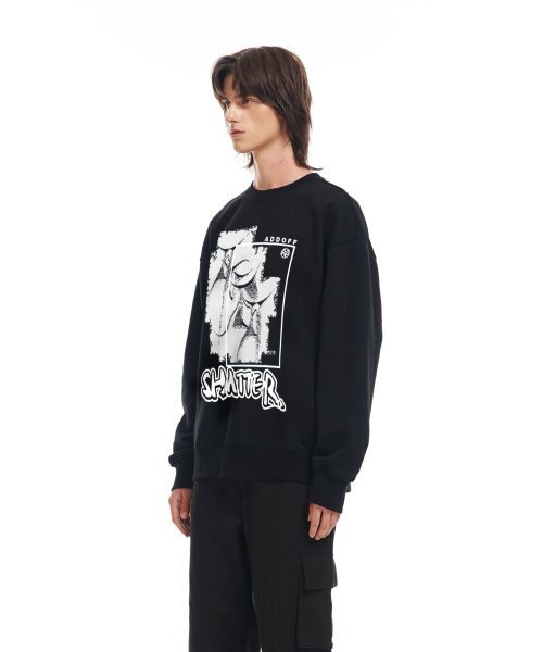 ADDOFF(アドオフ)の「SHATTERED GRAPHIC SWEAT BLACK(スウェット・レディース・その他・LARGE/SMALL/MEDIUM)」の3枚目の写真