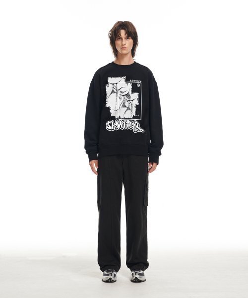 ADDOFF(アドオフ)の「SHATTERED GRAPHIC SWEAT BLACK(スウェット・レディース・その他・LARGE/SMALL/MEDIUM)」の7枚目の写真