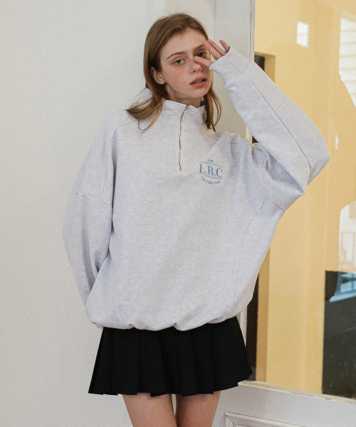 LOSSYROW（ロッシロー）の「L.R.C Half zip-up sweatshirt White Merange（スウェット・レディース・その他・FREE）」の2枚目の写真