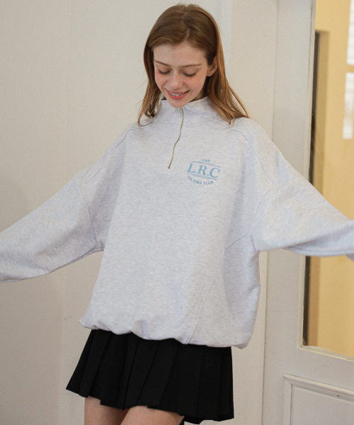 LOSSYROW（ロッシロー）の「L.R.C Half zip-up sweatshirt White Merange（スウェット・レディース・その他・FREE）」の4枚目の写真