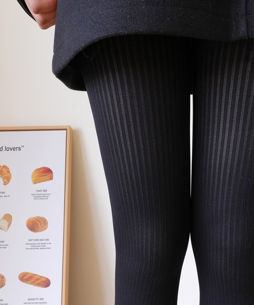 WEGO（ウィゴー）の「WEGO/トレンド見え！リブカラータイツ（タイツ/ストッキング・レディース・ブラック/ワイン/ライトグレー/ダークグレー・FREE）」の13枚目の写真
